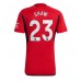 Manchester United Luke Shaw #23 Kopio Koti Pelipaita 2023-24 Lyhyet Hihat